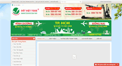 Desktop Screenshot of dulichdatviet.com